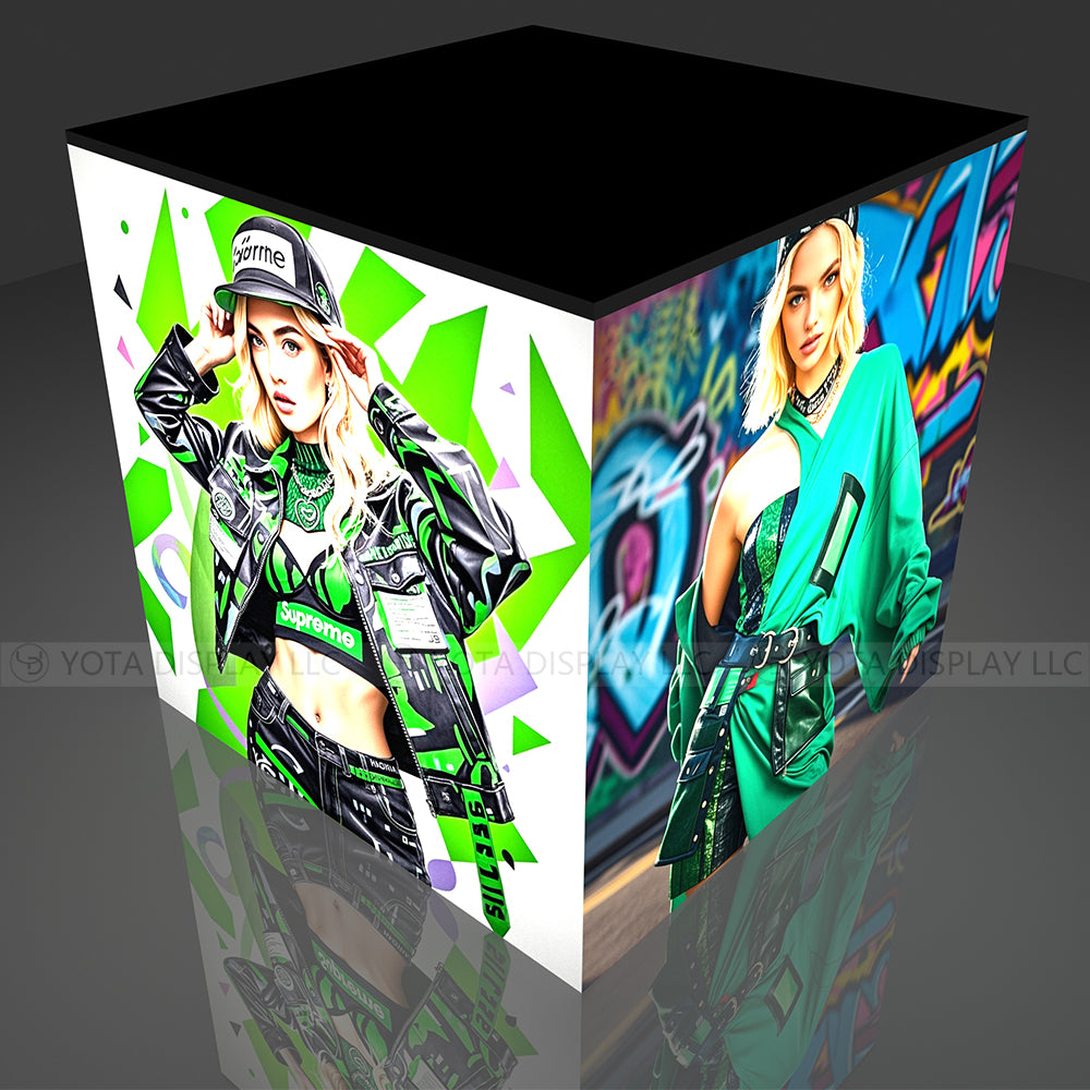 Light Box Counter | Square | 3'(L) x 3'(D) x 3'(H)