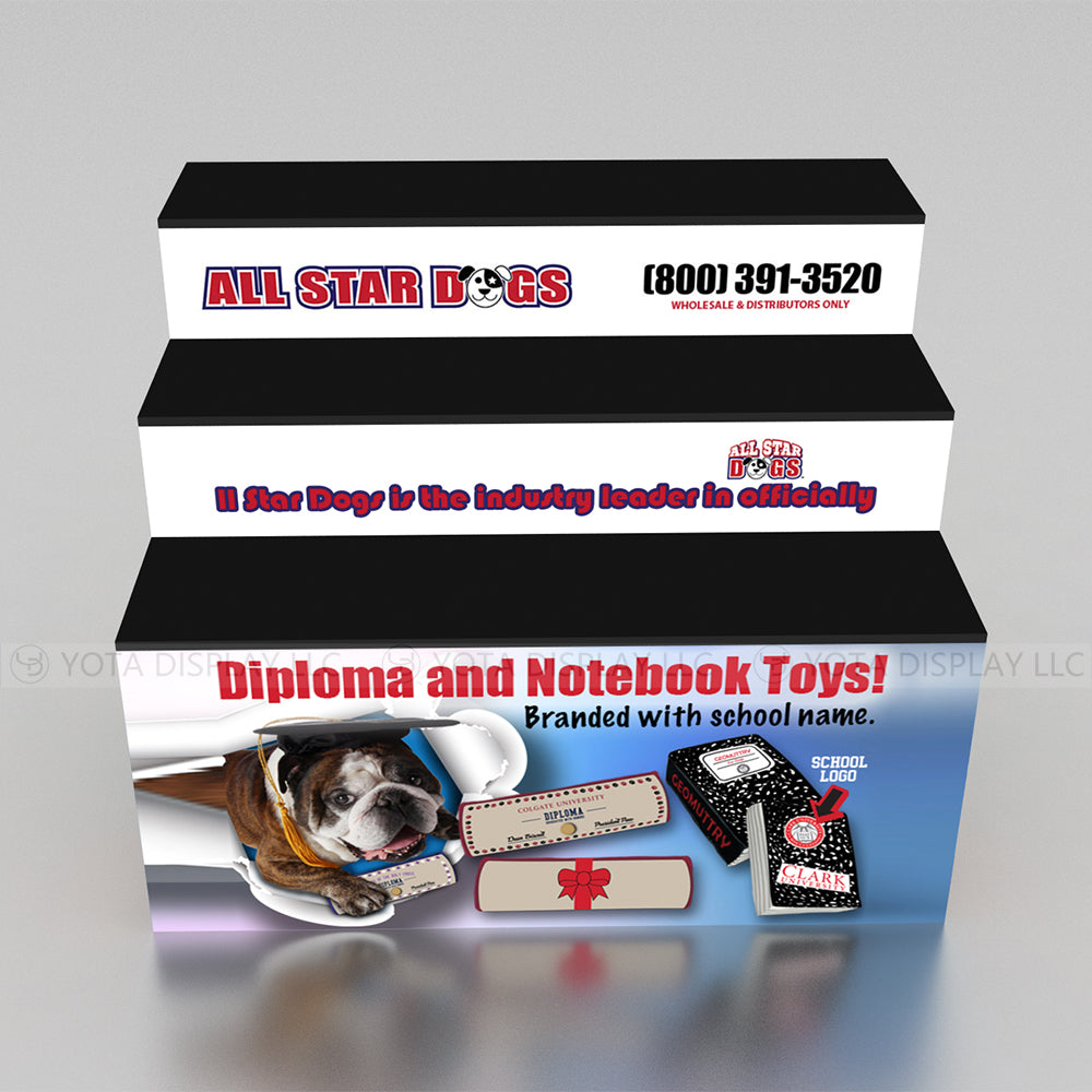 Single Sided Step Counter | 3 Layers | 4'(L) x 3'(D) x 3'(H)