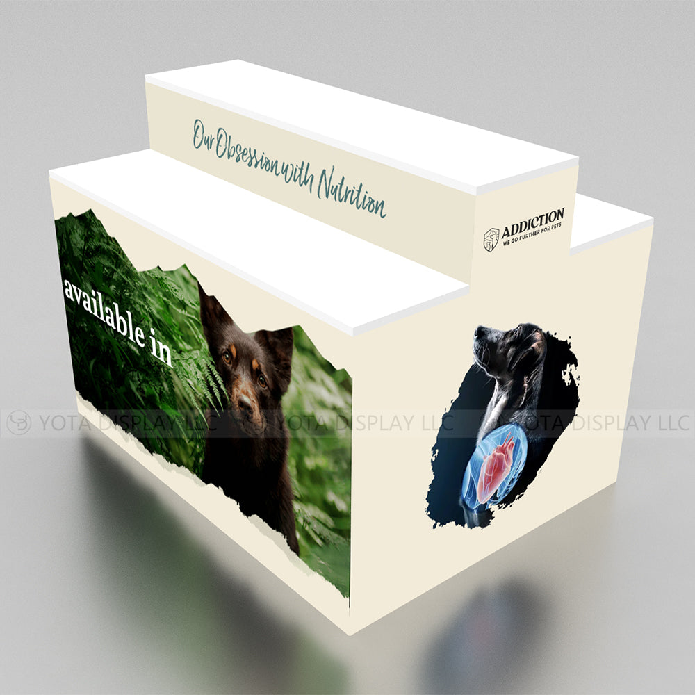 Double Sided Step Counter | 2 Layers | 4'(L) x 3'(D) x 3'(H)