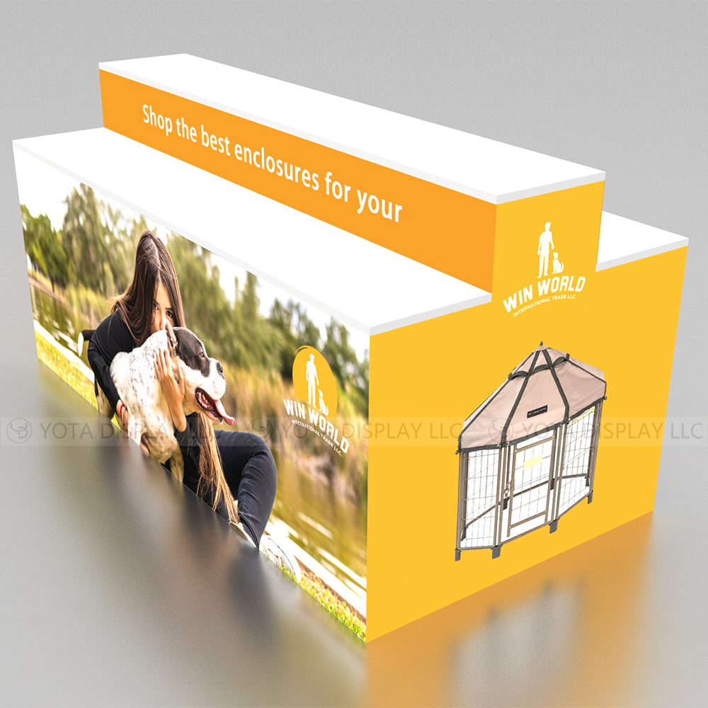 Double Sided Step Counter | 2 Layers | 6'(L) x 3'(D) x 3'(H)