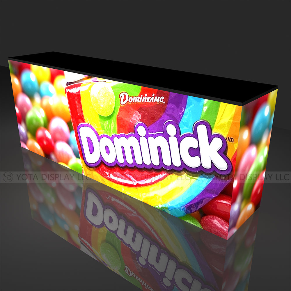 Light Box Counter | Inline | 8'(L) x 1.7'(D) x 3'(H)