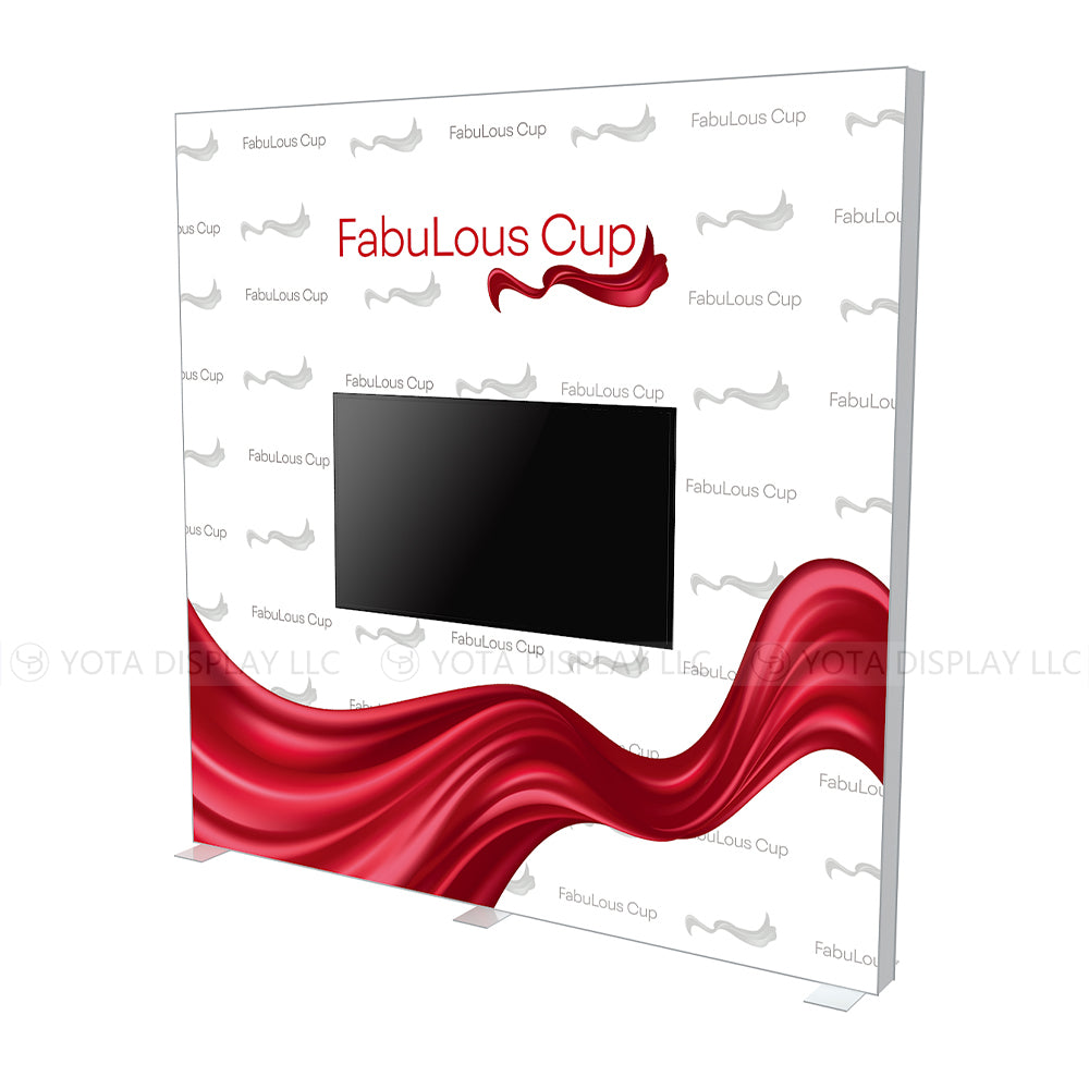 Light Box Wall, 10'(W) x 10'(H) | 3m(W) x 3m(H) with TV
