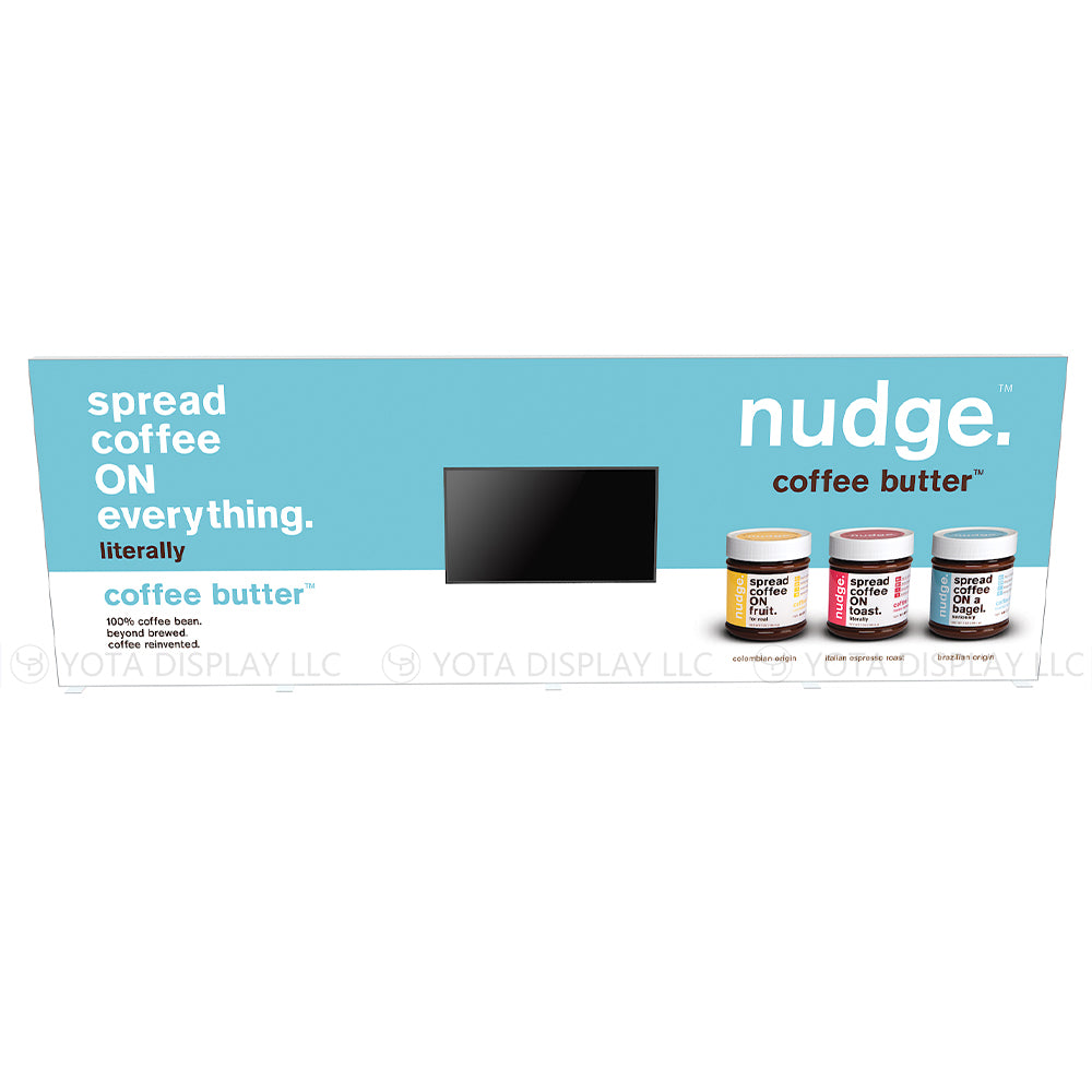 Light Box Wall, 30'(W) x 10'(H) | 9m(W) x 3m(H) with TV