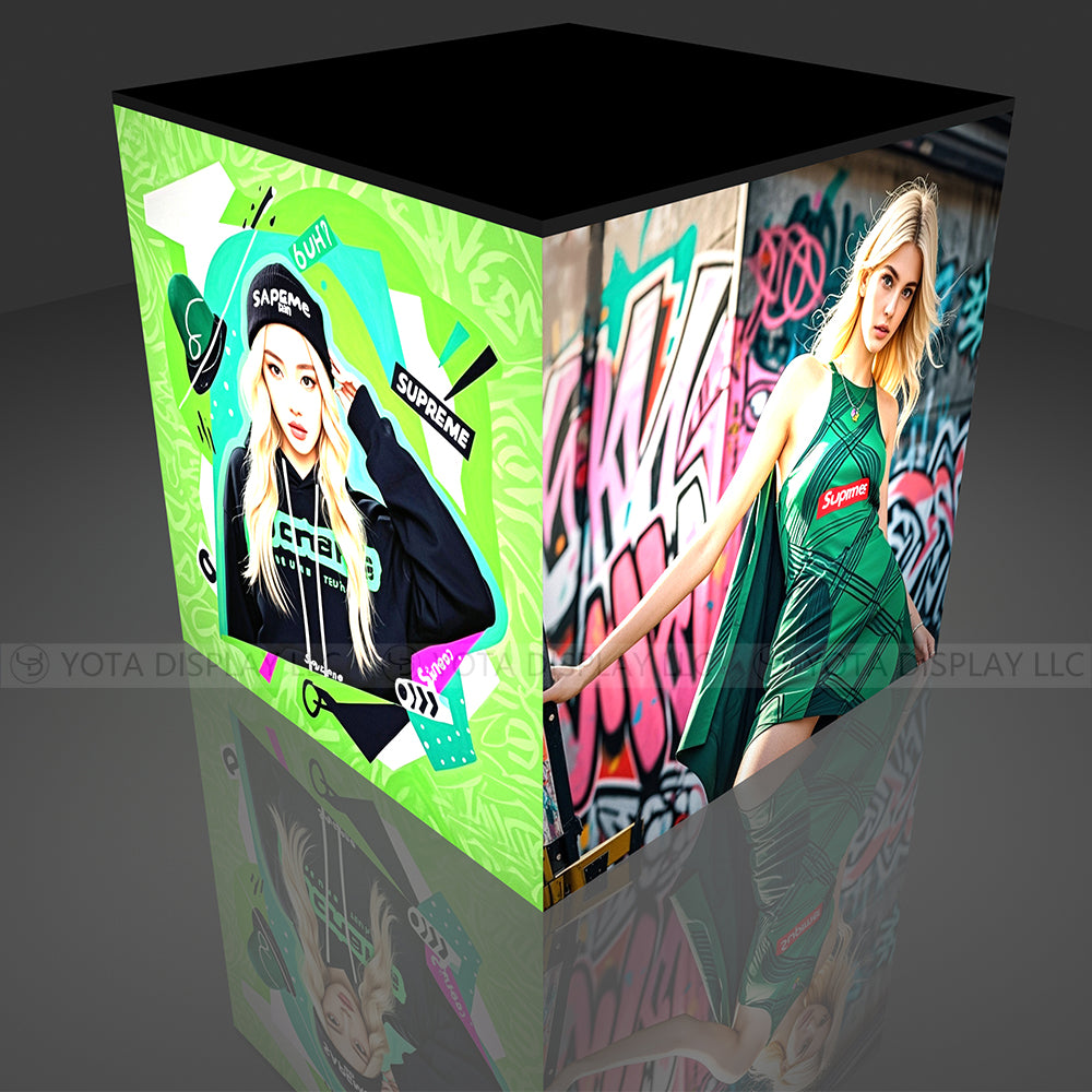 Light Box Counter | Square | 3'(L) x 3'(D) x 3'(H)