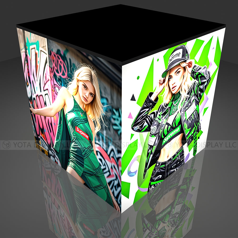 Light Box Counter | Square | 3'(L) x 3'(D) x 3'(H)