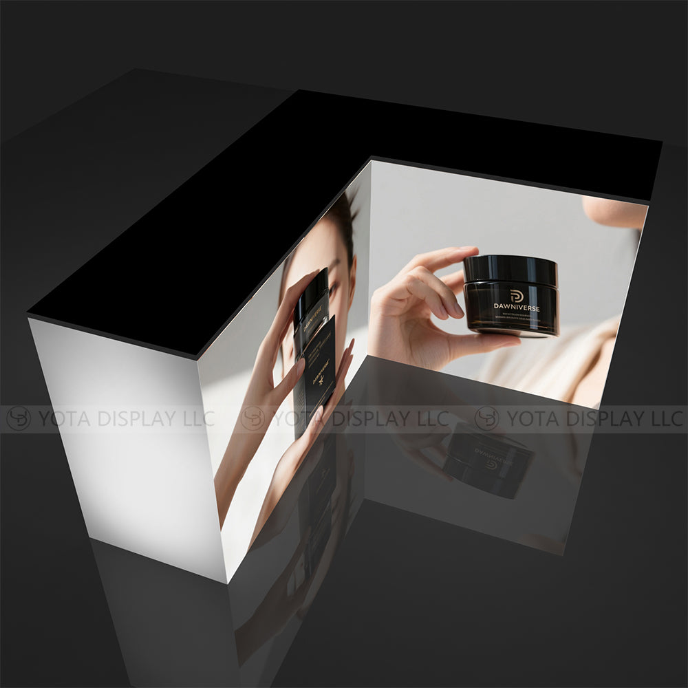 Light Box Counter | L Shape | 5'(L1) x 6'(L2) x 1.7'(D)x 3'(H)