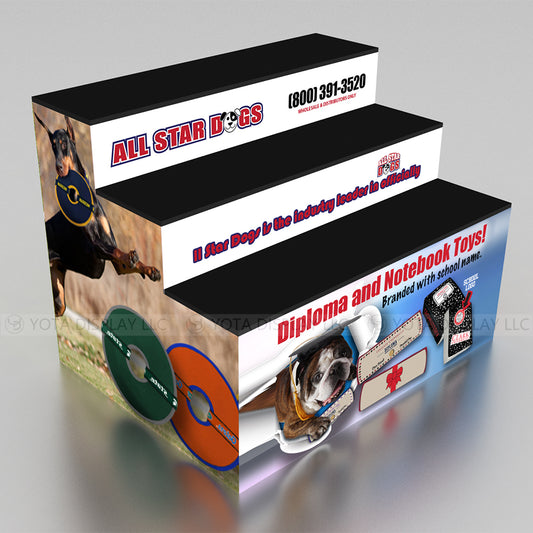 Single Sided Step Counter | 3 Layers | 4'(L) x 3'(D) x 3'(H)