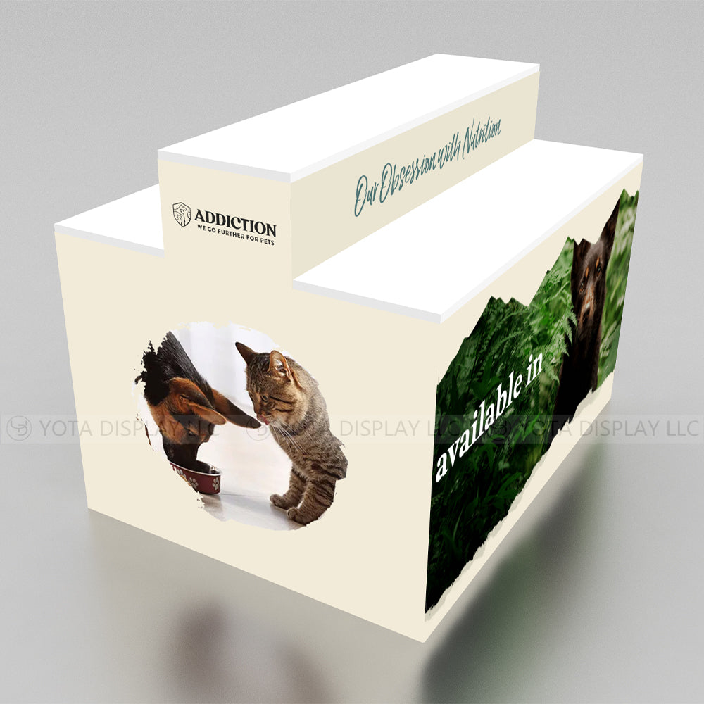 Double Sided Step Counter | 2 Layers | 4'(L) x 3'(D) x 3'(H)