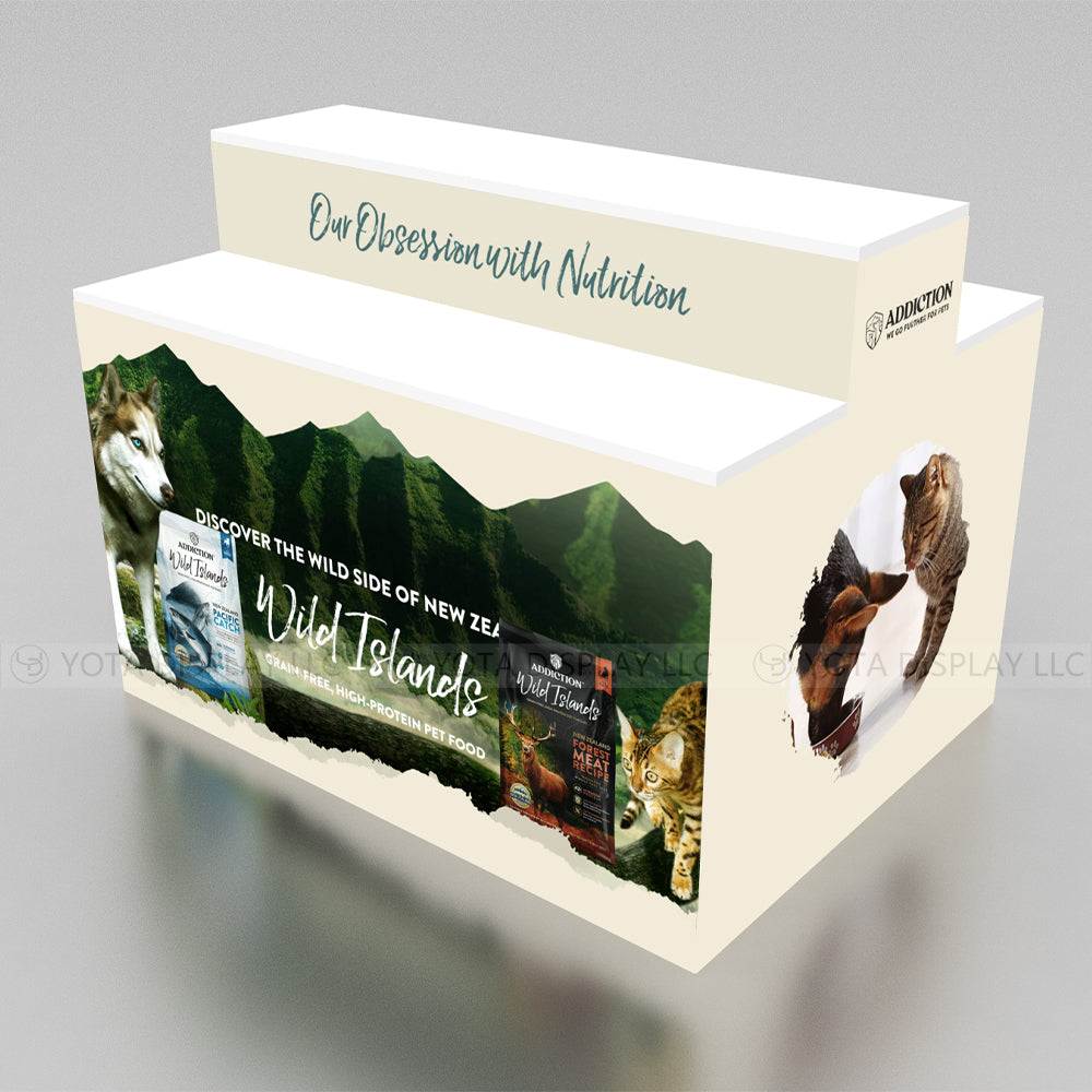 Double Sided Step Counter | 2 Layers | 4'(L) x 3'(D) x 3'(H)