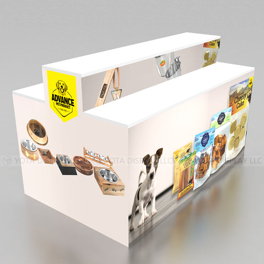 Double Sided Step Counter | 2 Layers | 5'(L) x 3'(D) x 3'(H)