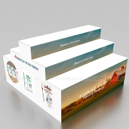 Double Sided Step Counter | 3 Layers | 5'(L) x 3'(D) x 3'(H)