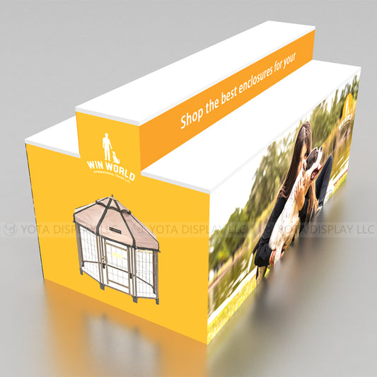 Double Sided Step Counter | 2 Layers | 6'(L) x 3'(D) x 3'(H)