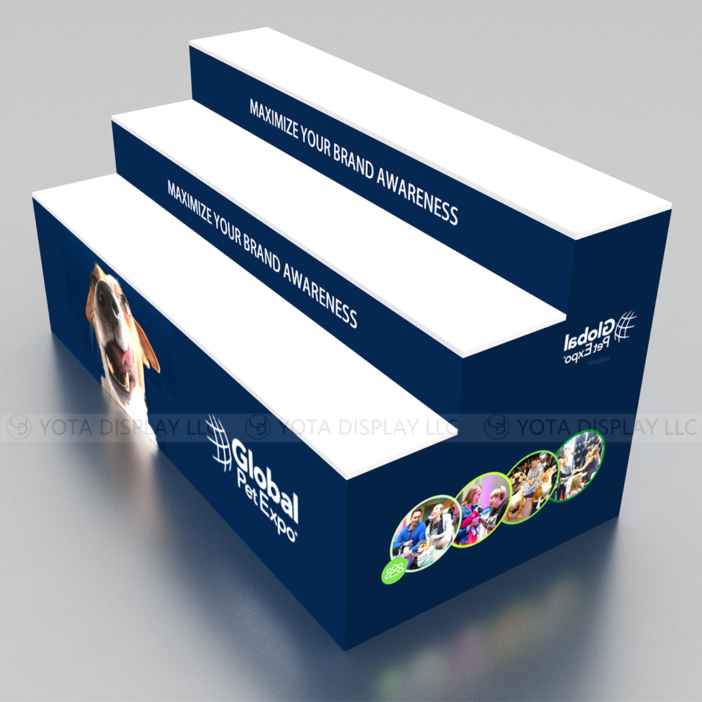 Single Sided Step Counter | 3 Layers | 6'(L) x 3'(D) x 3'(H)