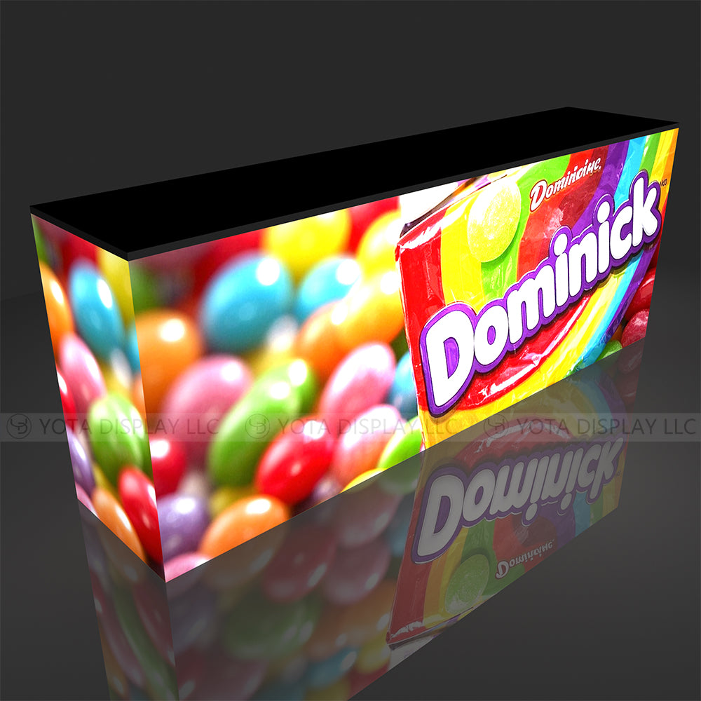 Light Box Counter | Inline | 8'(L) x 1.7'(D) x 3'(H)