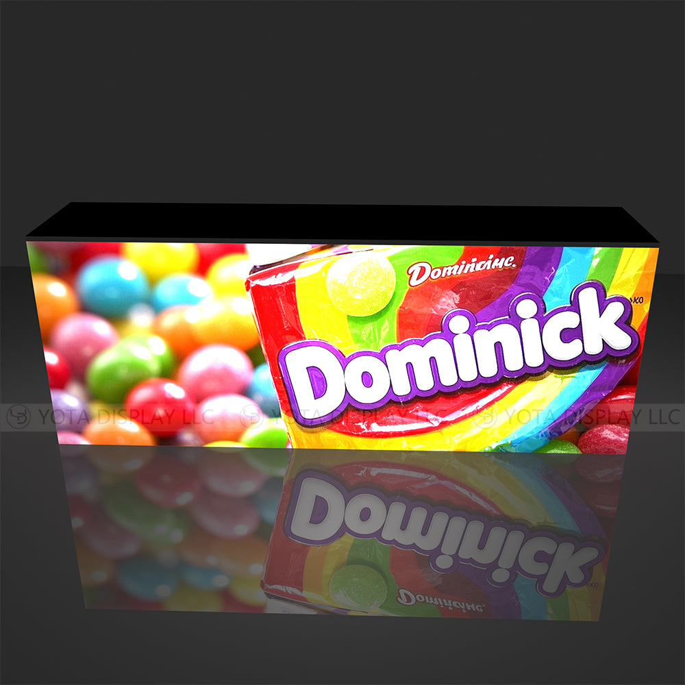 Light Box Counter | Inline | 8'(L) x 1.7'(D) x 3'(H)