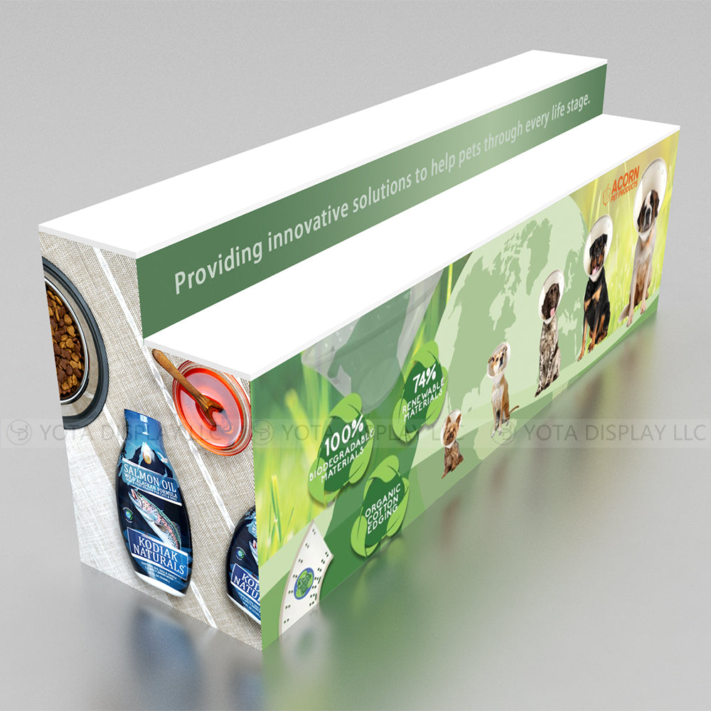 Single Sided Step Counter | 2 Layers | 8'(L) x 2'(D) x 3'(H)