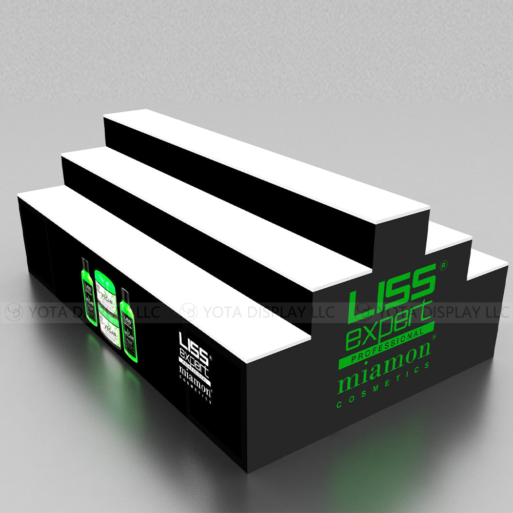 Double Sided Step Counter | 3 Layers | 8'(L) x 3'(D) x 3'(H)