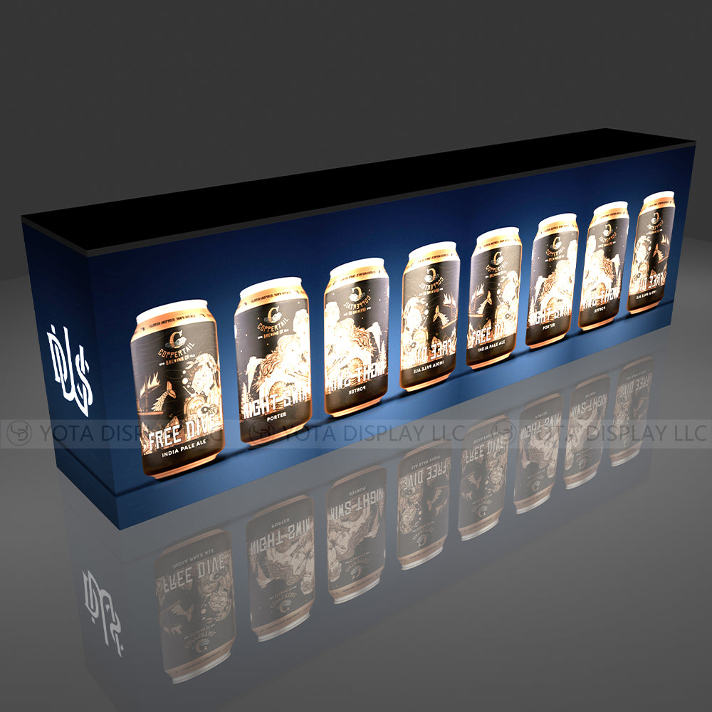 Light Box Counter | Inline | 10'(L) x 1.7'(D) x 3'(H)