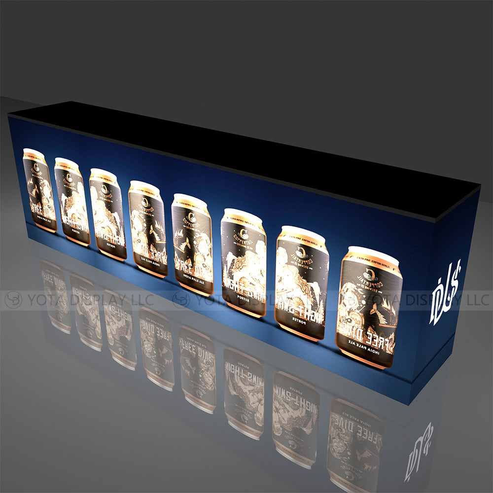 Light Box Counter | Inline | 10'(L) x 1.7'(D) x 3'(H)