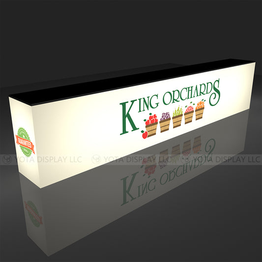 Light Box Counter | Inline | 15'(L) x 1.7'(D) x 3'(H)