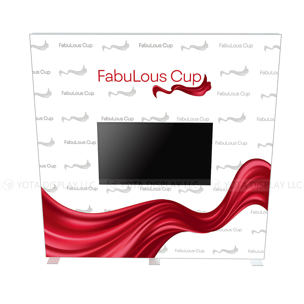 Light Box Wall, 10'(W) x 10'(H) | 3m(W) x 3m(H) with TV