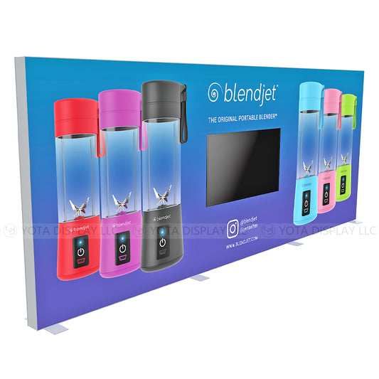 Light Box Wall, 20'(W) x 8'(H) | 6m(W) x 2.4m(H) with TV